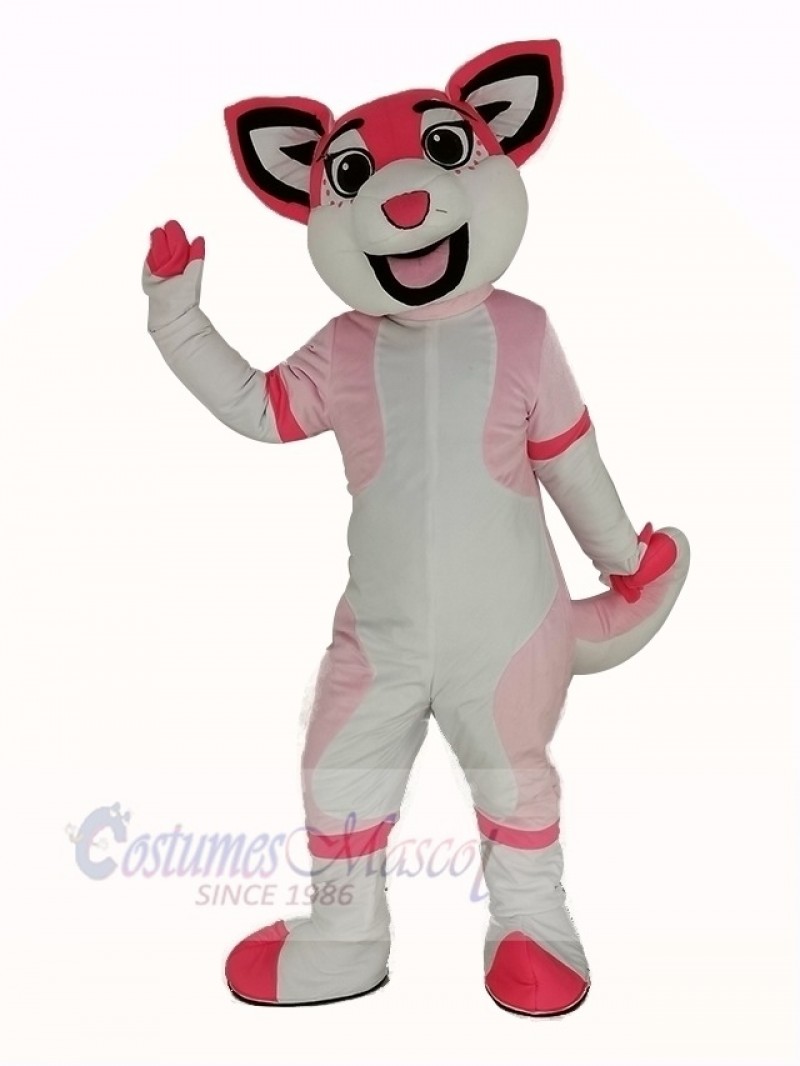 Pink Husky Dog Mascot Costume Animal