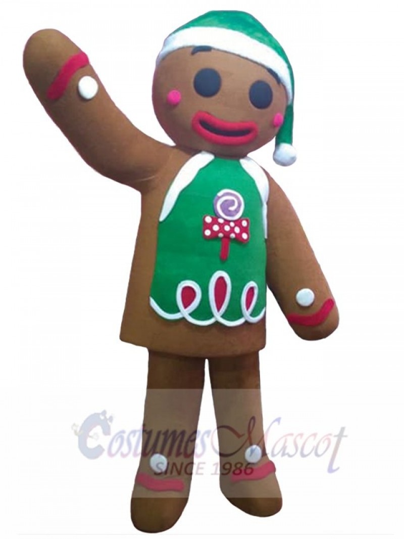Gingerbread Man mascot costume