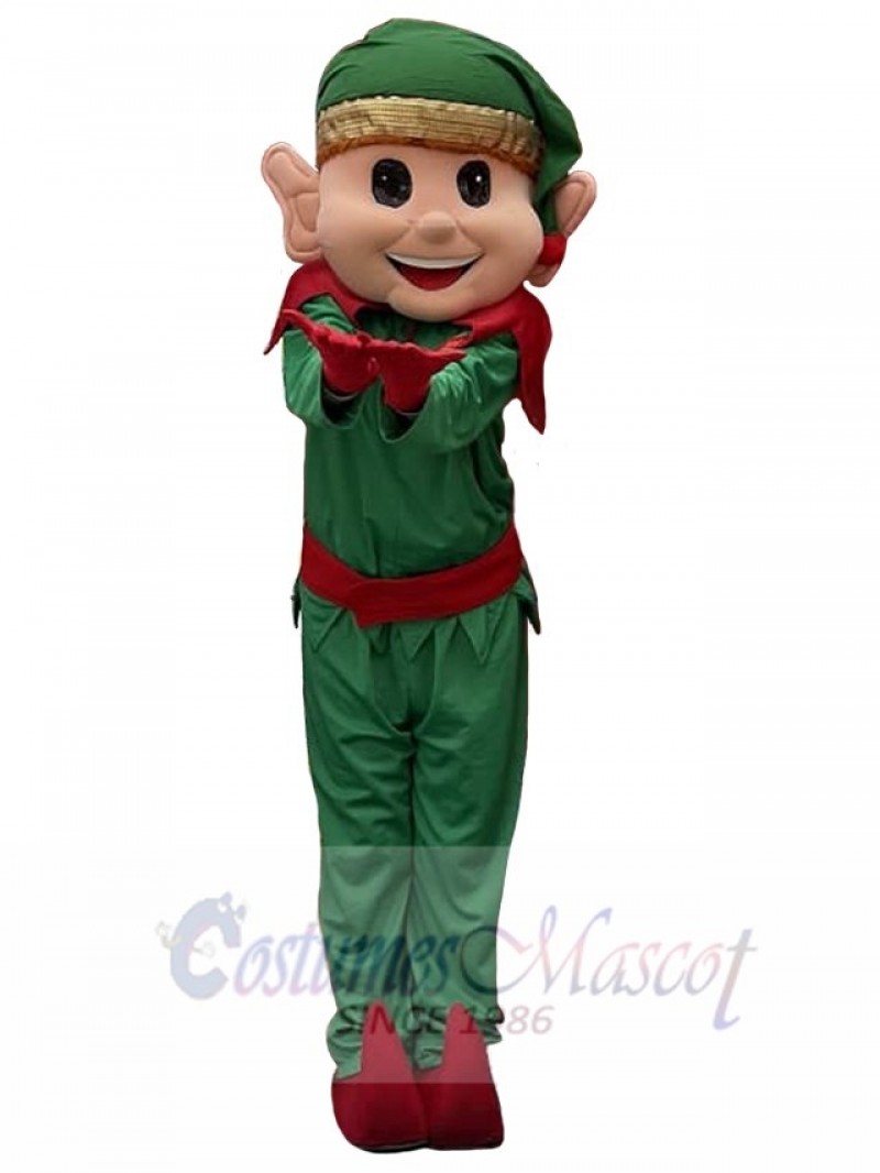 Christmas Elf mascot costume