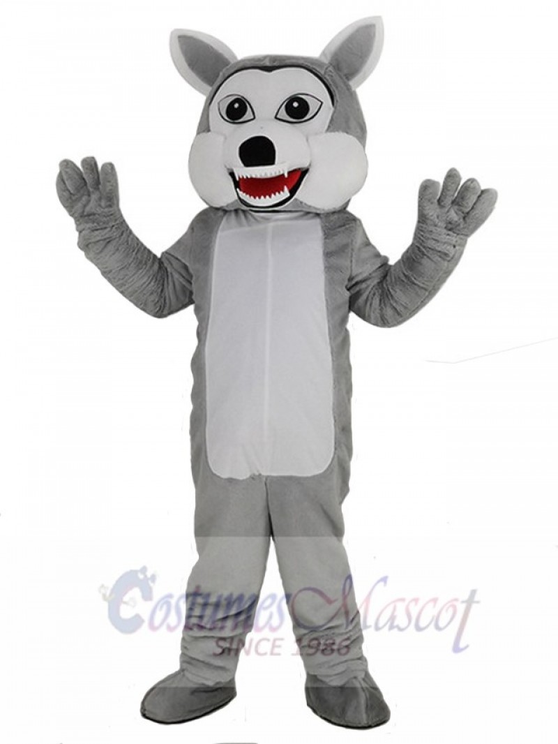 Funny Gray Wolf Mascot Costume Animal