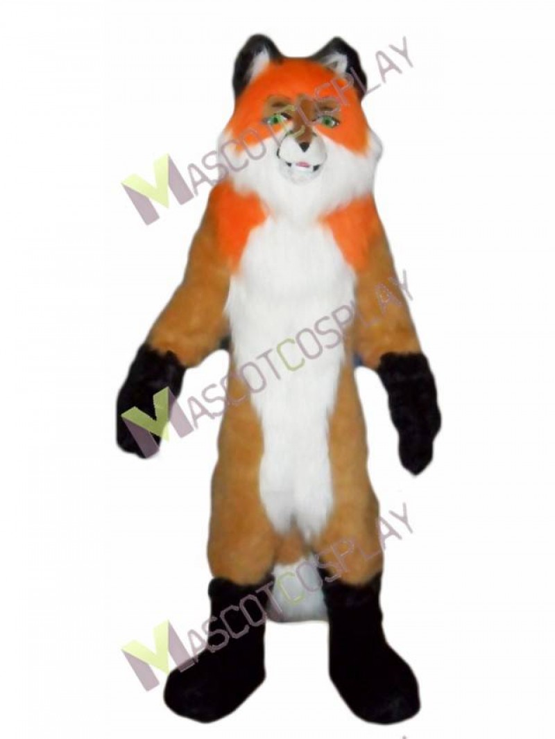 Fierce Orange Fox Wolf Mascot Costume