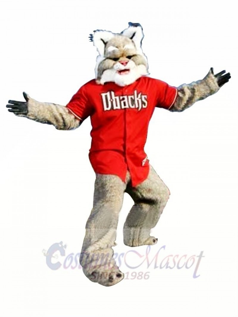 Baseball Bobcat Mascot Costume  