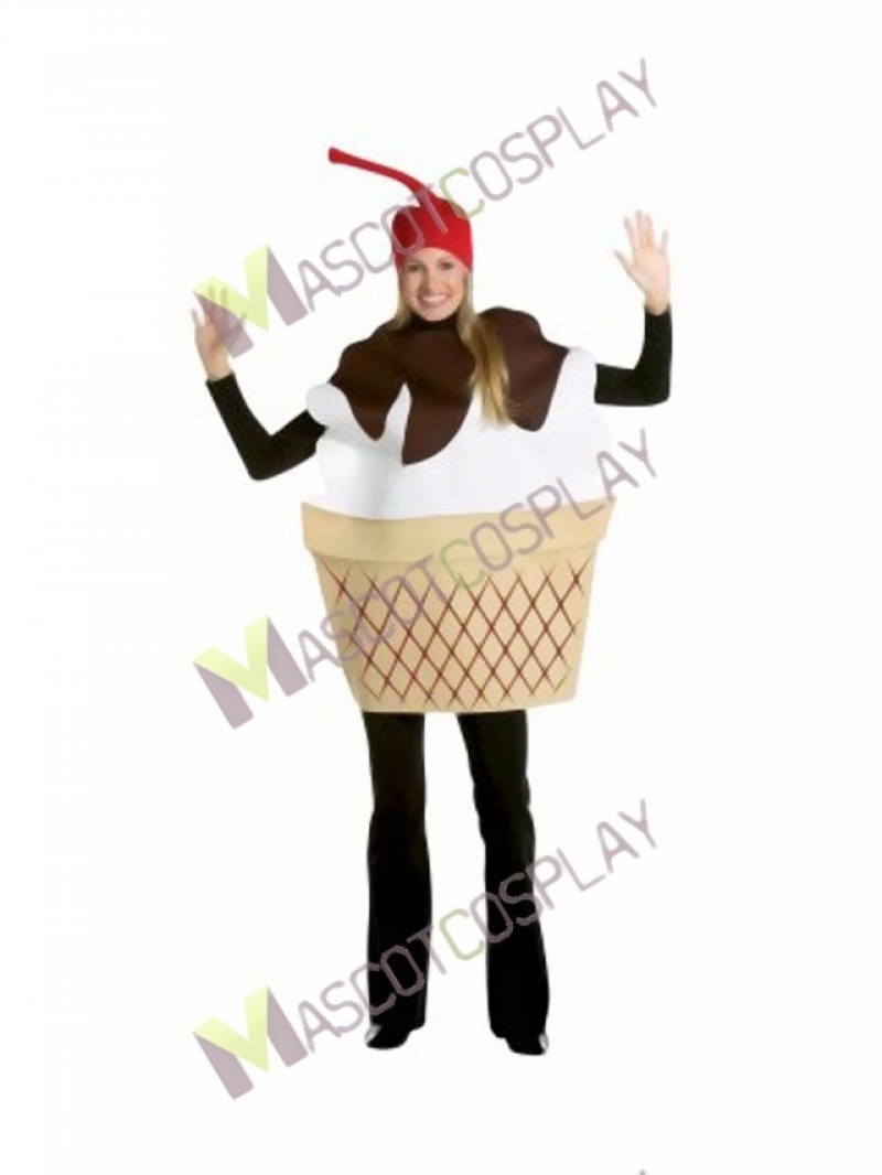 High Quality Adult Ice Cream Sundae Mascot Costume