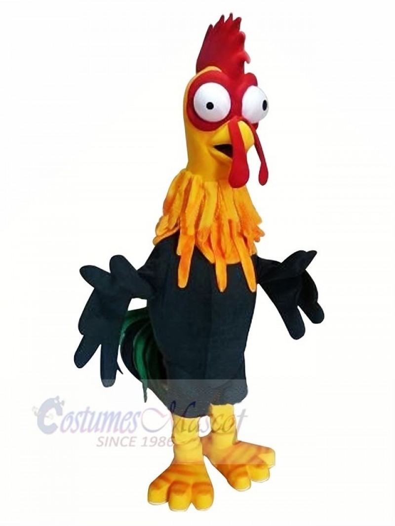 Rooster with Big Eyes Mascot Costumes Cartoon
