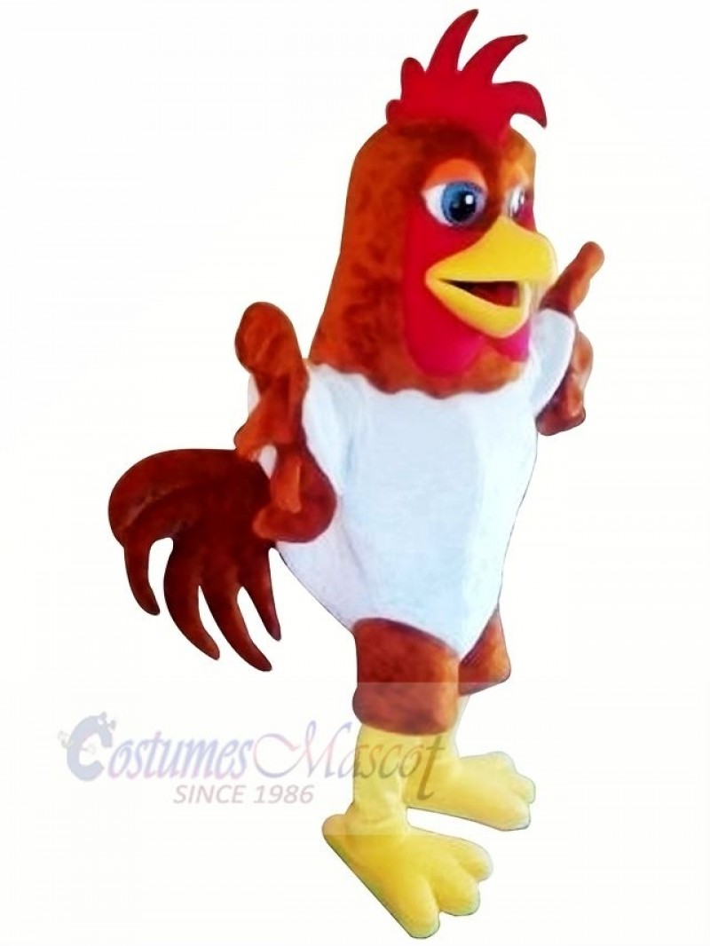 Strong Rooster Mascot Costumes Cartoon