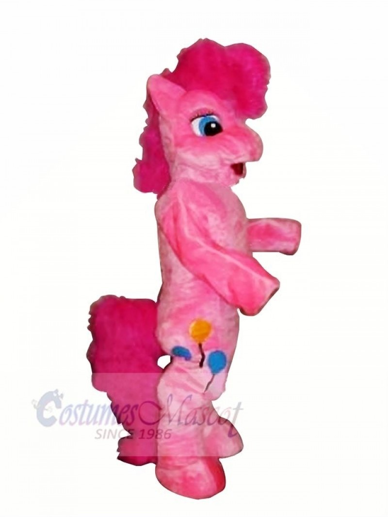 Pink Pony Horse Mascot Costumes Cartoon