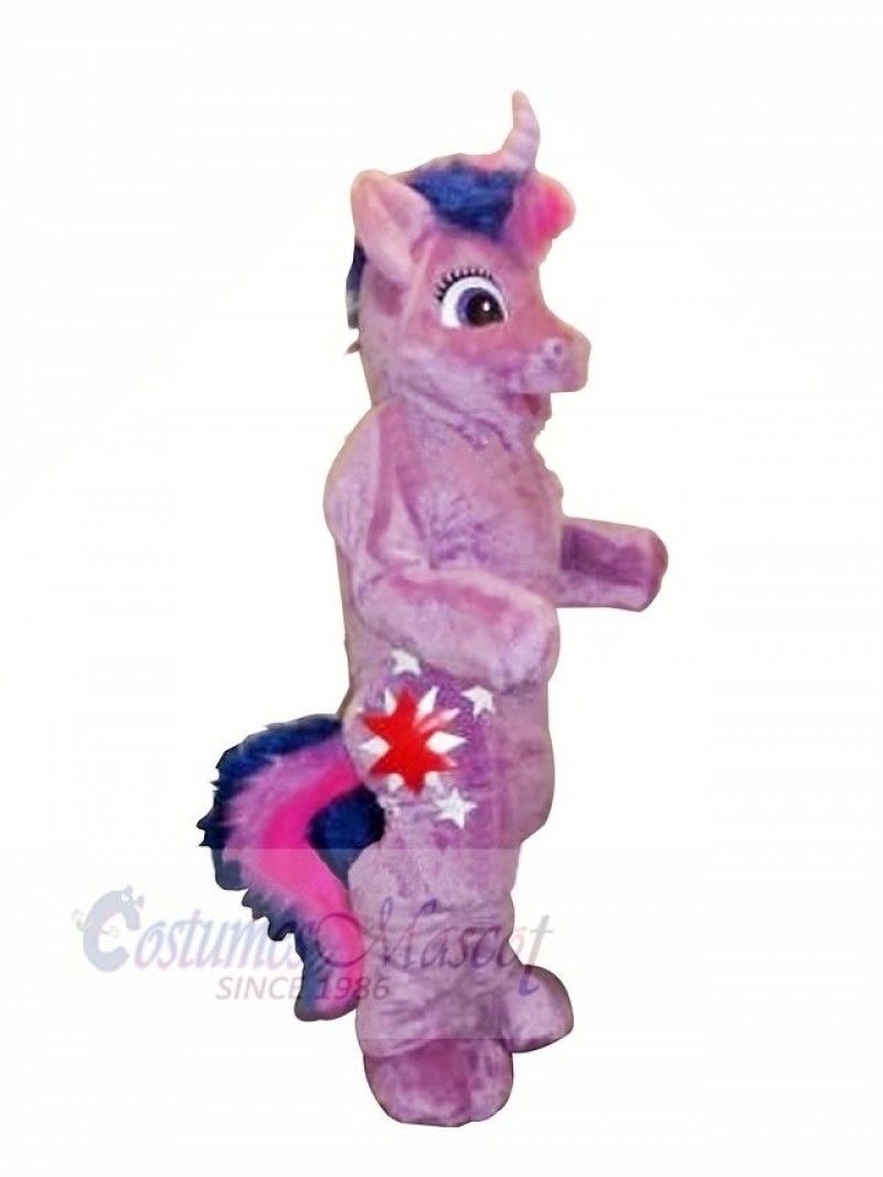 Purple Pony Horse Mascot Costumes Cartoon