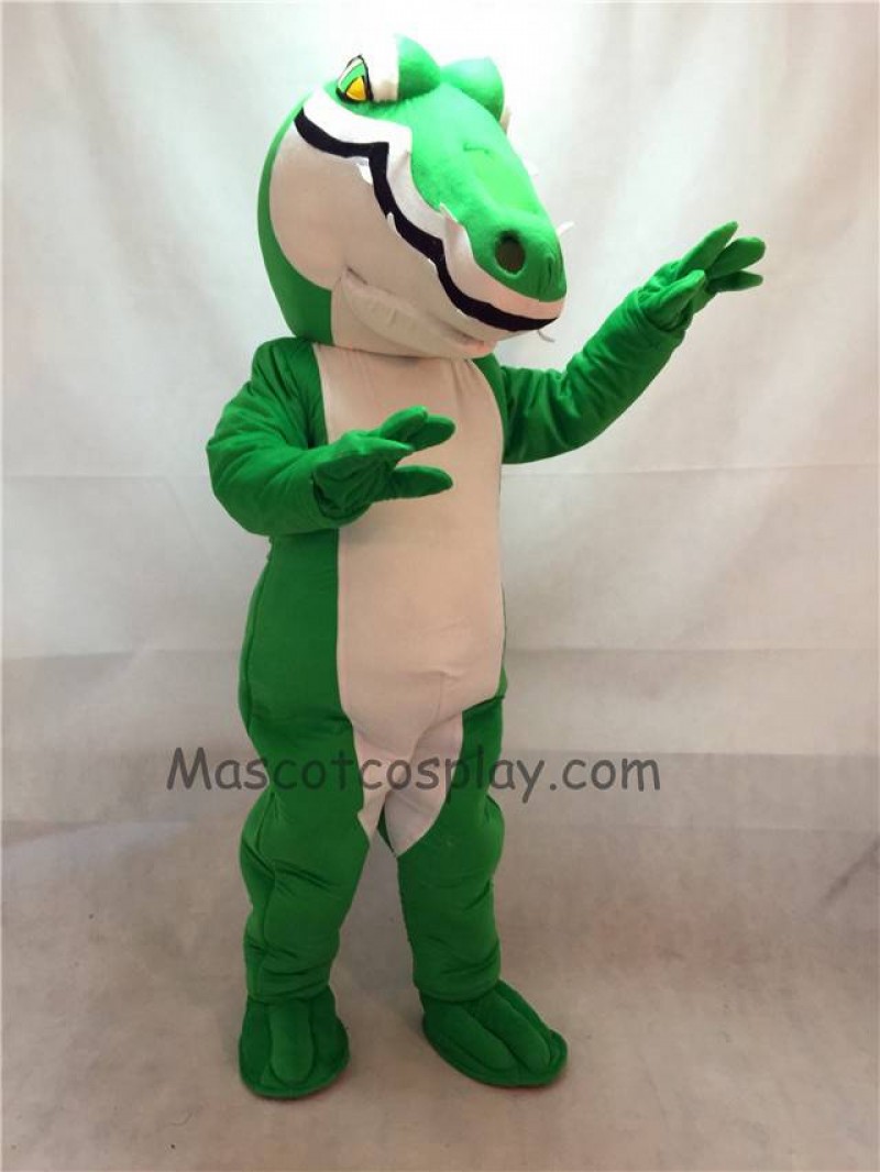 Fierce Green Crocodile Mascot Costume