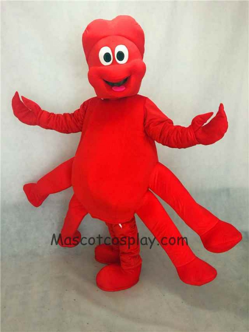 Hot Sale Adorable Realistic New Strange Red Claw Mascot Adult Costume