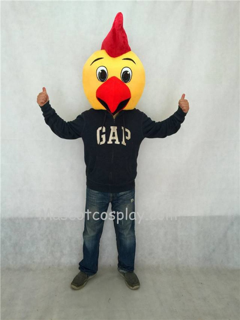 Hot Sale Adorable Realistic New Chicken Yodel Mascot Costume Head ONLY
