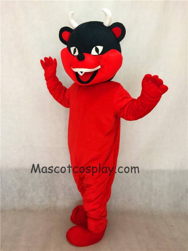 Hot Sale Adorable Realistic New Red Devil Mascot Costume