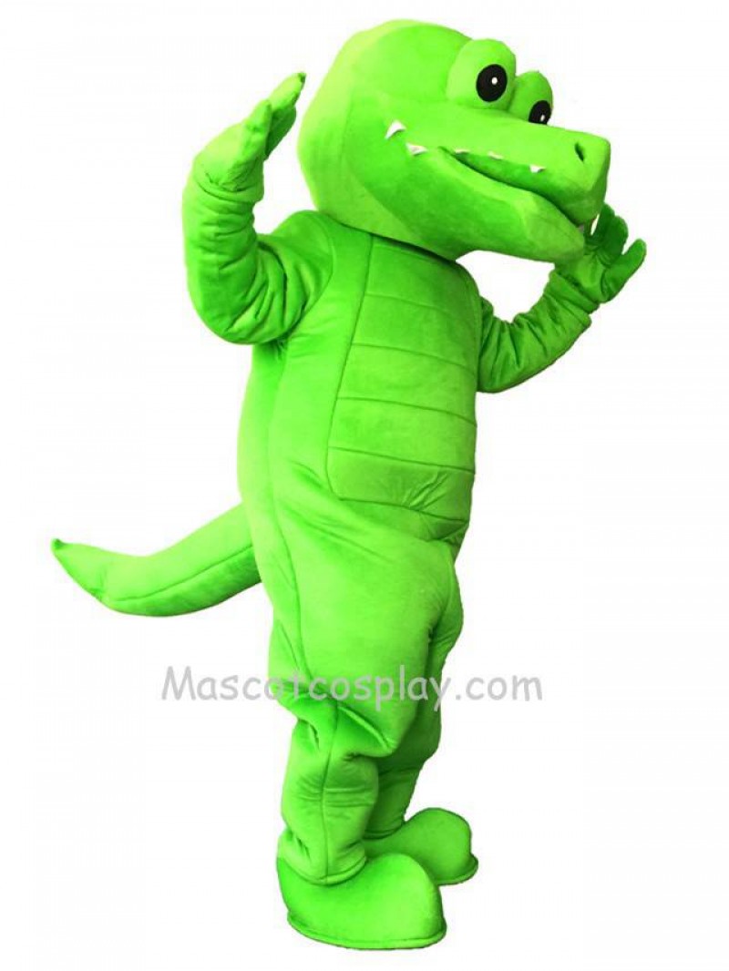 Green Firece Tuff Gator Mascot Costume