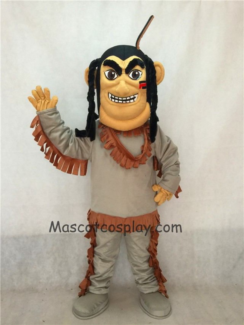 Hot Sale Adorable Realistic New Popular Professional American Indian Brave Mascot Costume