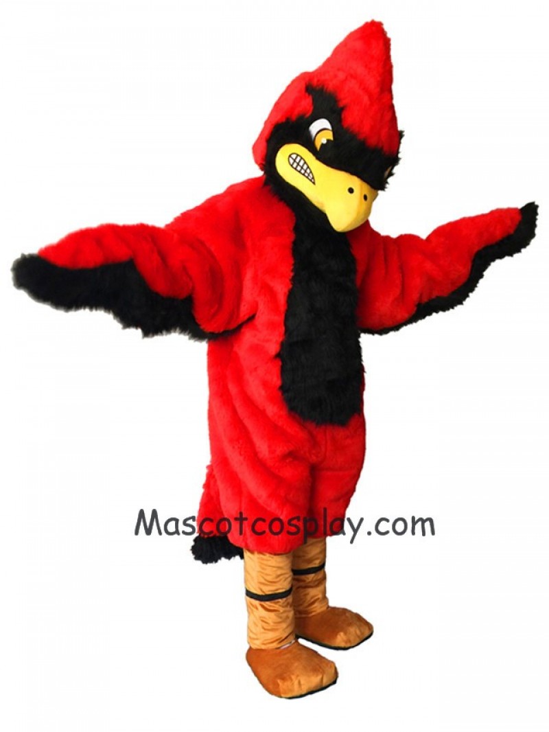 Strong Red Fierce Cardinal Mascot Costume