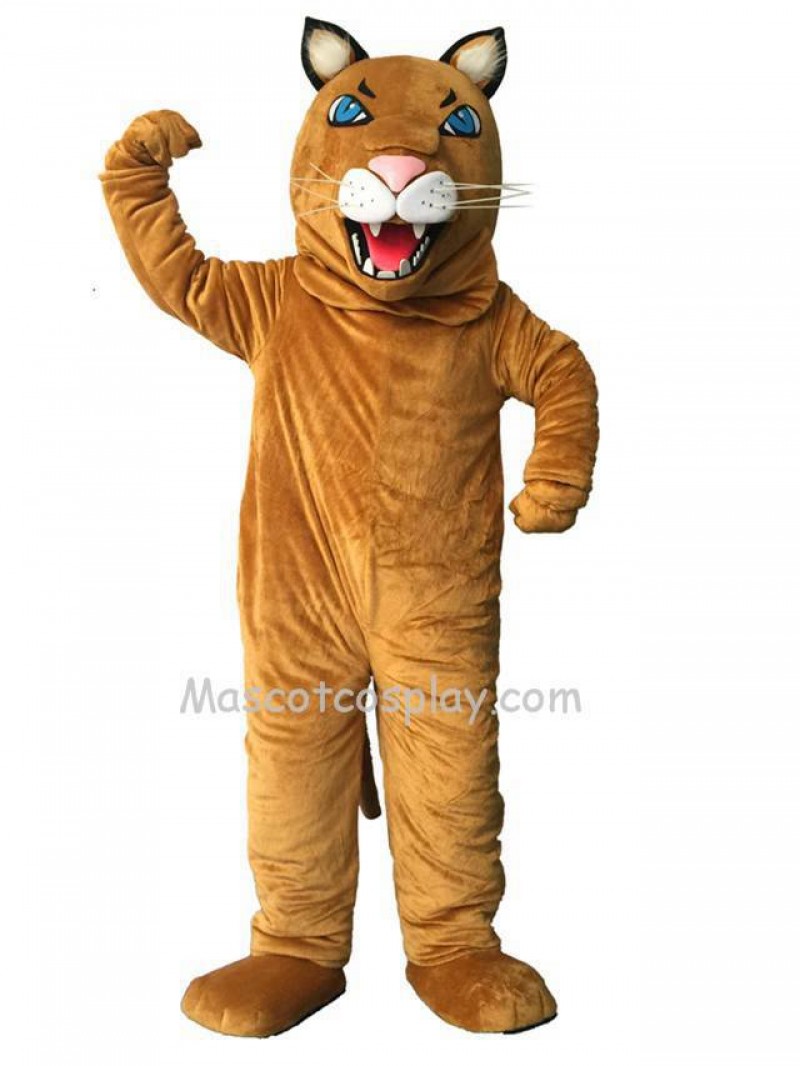 New Brown Cougar Mascot Costume