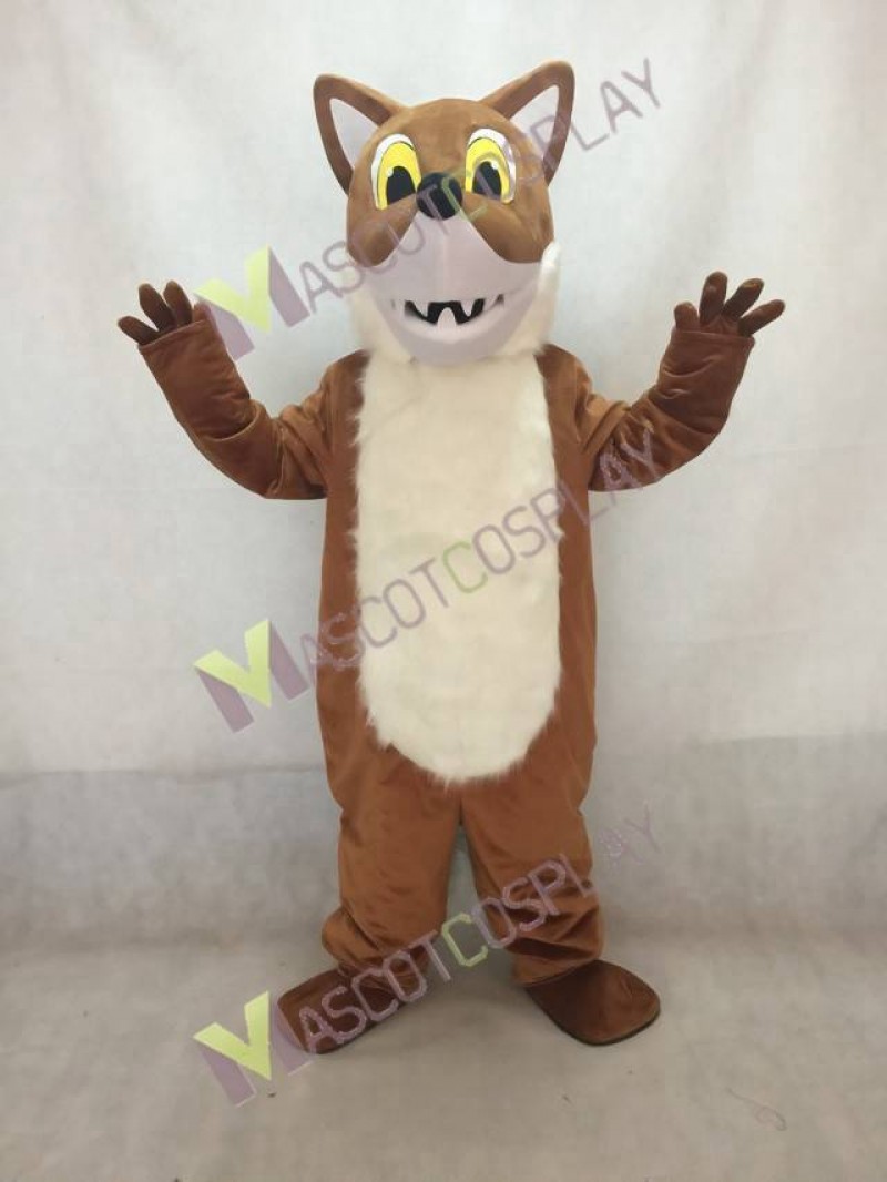 Brown Fox Mascot Costume