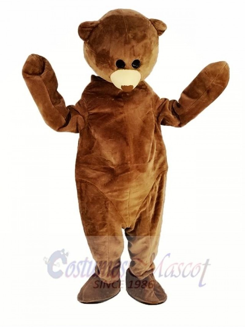 Brown Teddy Bear Mascot Costume