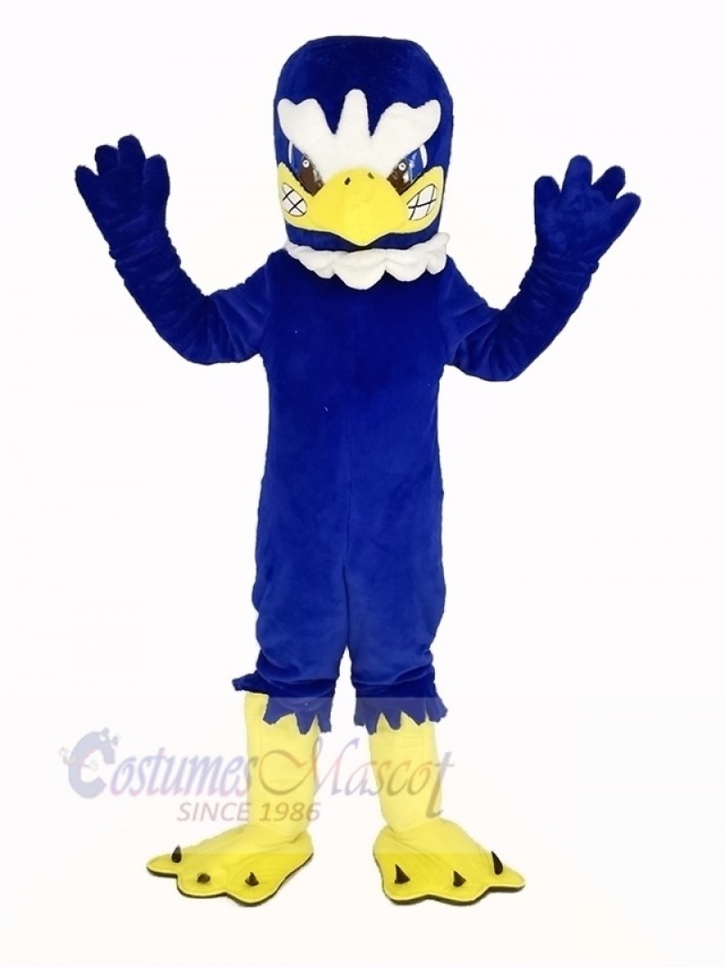 Fierce Blue Eagle Bird Mascot Costume Animal