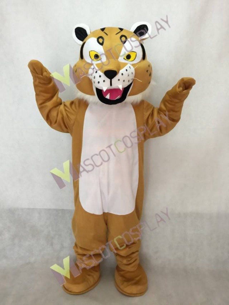 Tan Bobcat Mascot Costume