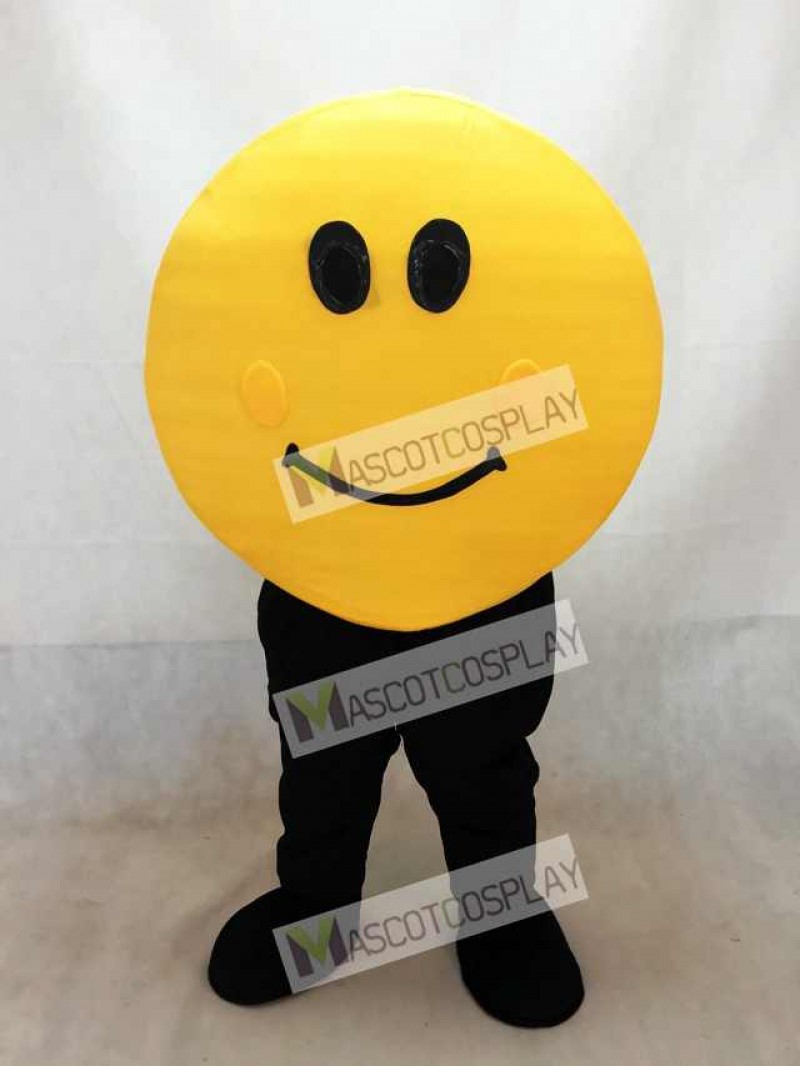 Yellow Happy Face Mascot Costume