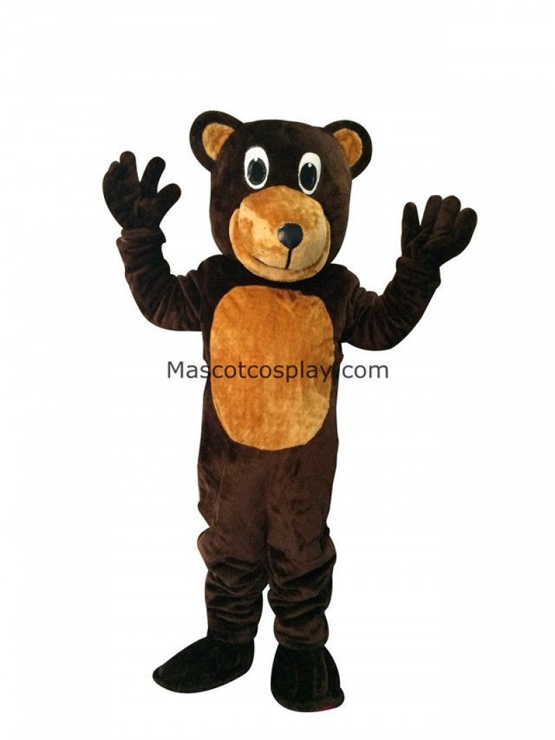 New Bongo Brown Bear Mascot Costume