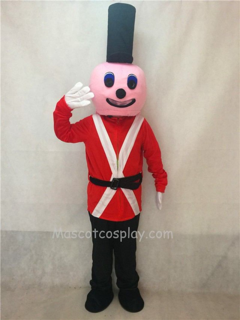 Hot Sale Adorable Realistic New Popular Professional Royal Soldier Adult Mascot Costume with a Black Hat