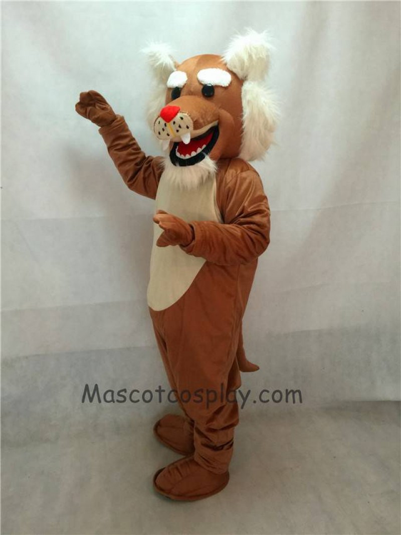 High Quality Realistic Muscle Wildcat Mascot Costume