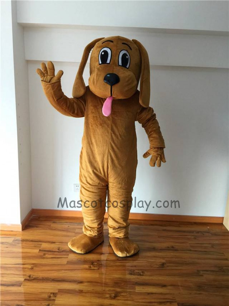 Cute Brown Dog Mascot Costume