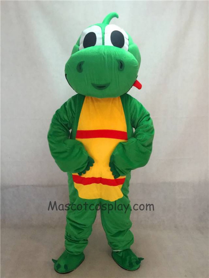 High Quality Green Yoshi Dinosaur Mascot Adult Costume