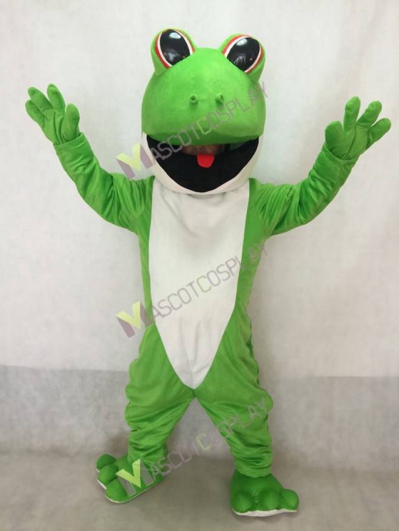 Green Tree Frog Mascot Costume