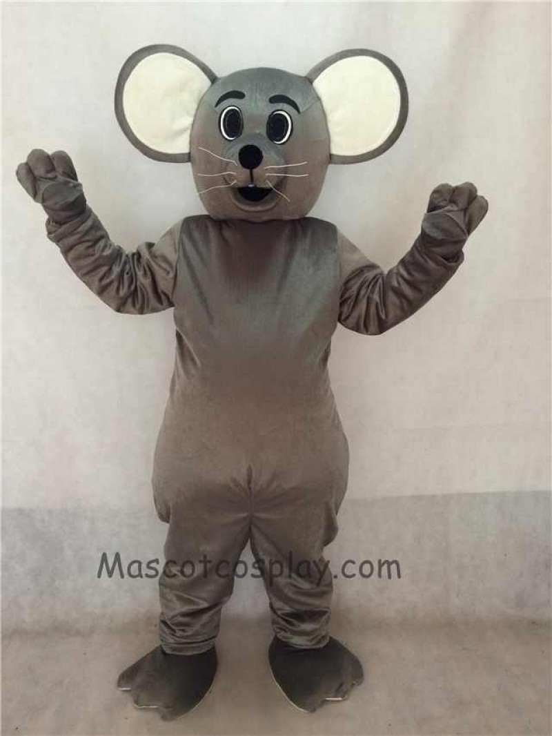 High Quality Grey Christopher Mouse Mascot Costume