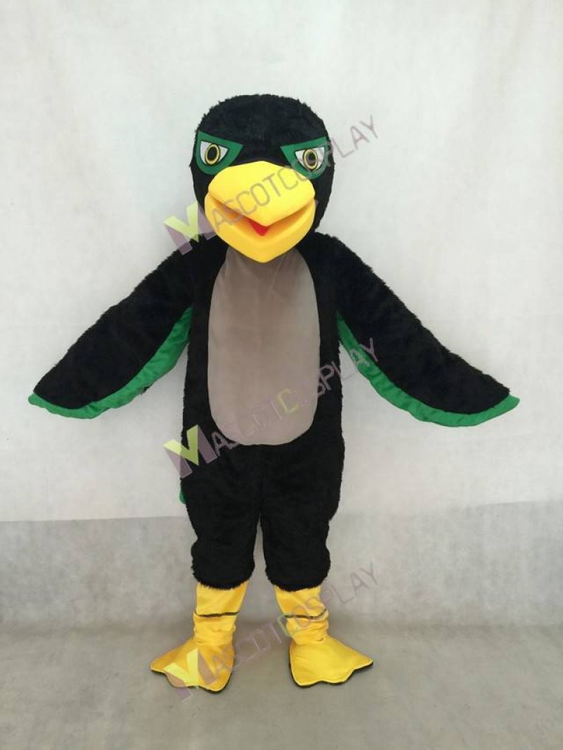 Adult Green and Black Hawk / Falcon Mascot Costume