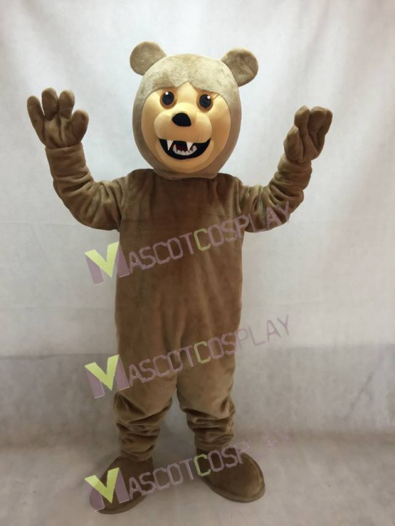 New Brown Grizzly Bear Mascot Costume