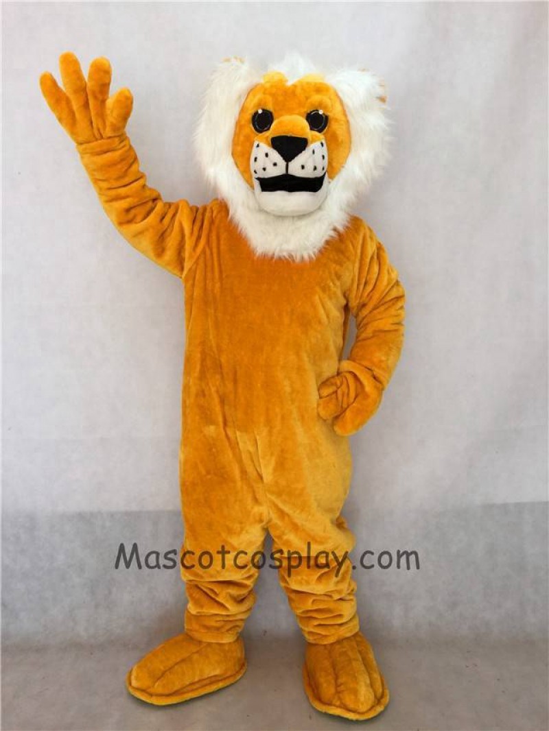 High Quality Yellow Sleepy Lion Mascot Costume