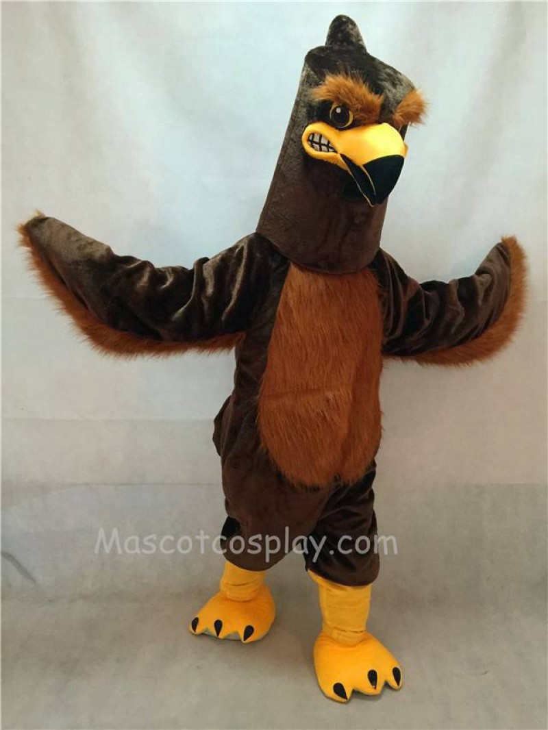 High Quality Brown Majestic Hawk Mascot Costume