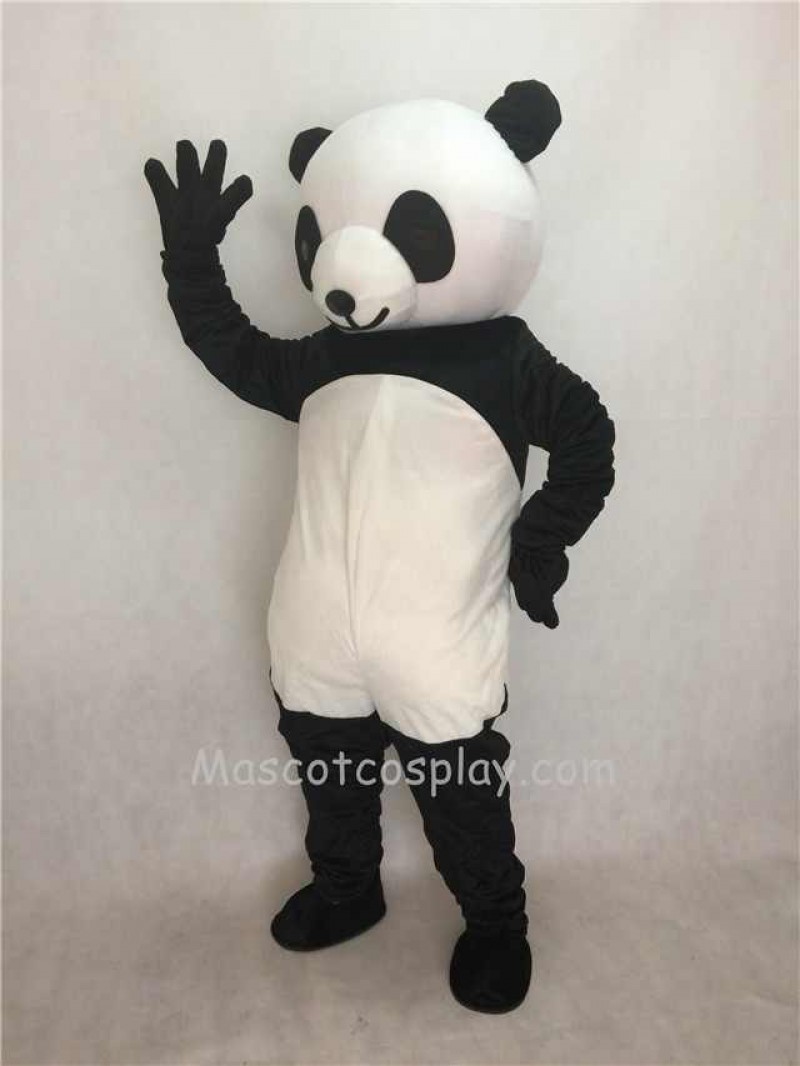 Cute Lovely Black And White Panda Plush Adult Funny Mascot Costume