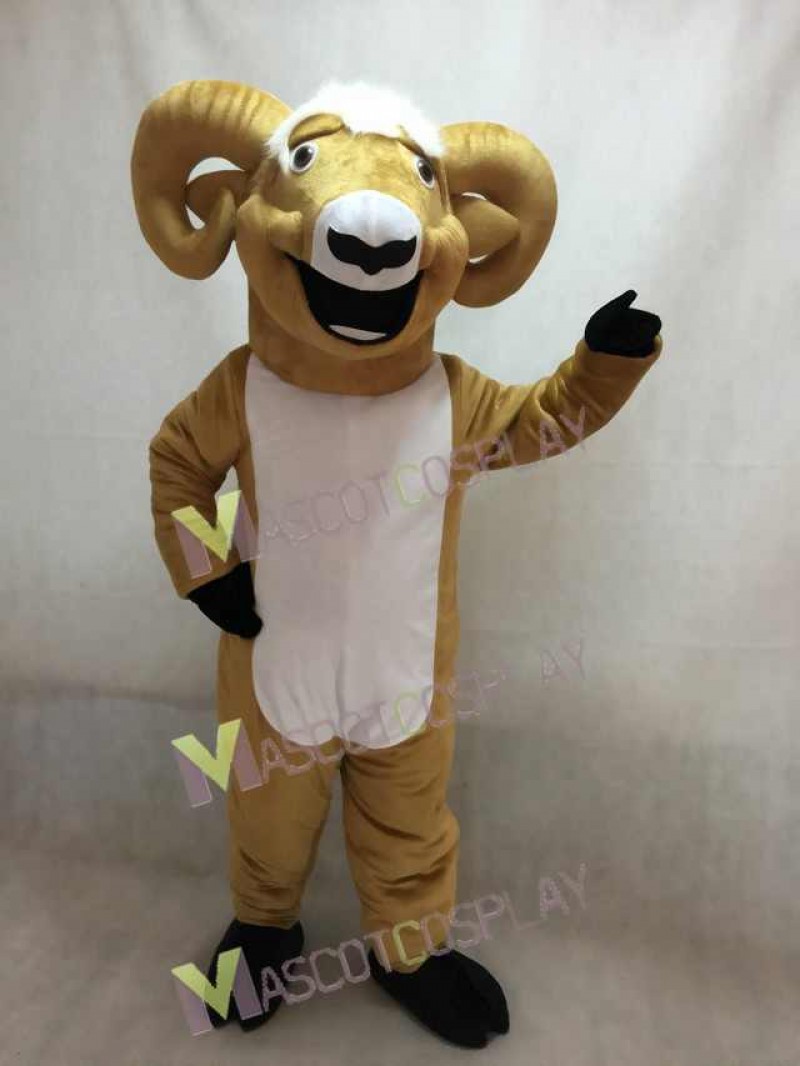 Cute Ram Mascot Costume with White Belly