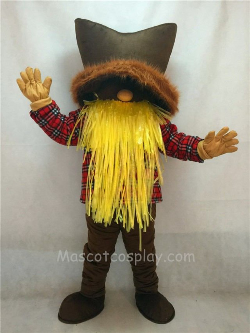 High Quality New Miner Mascot Costume with a Brown Hat