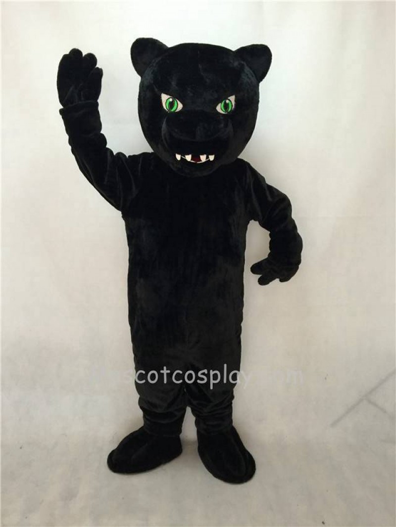 Fierce New Green Eyes Panther Mascot Costume