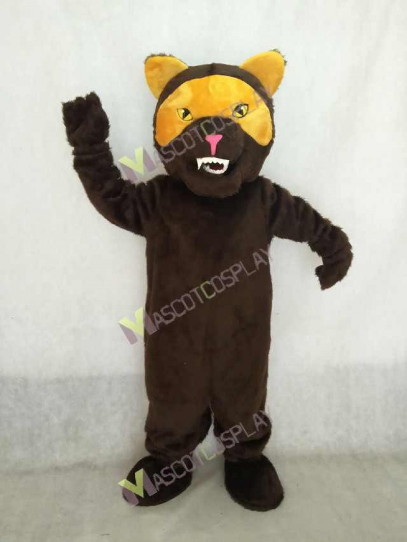 Realistic Adult Brown Wolverine Mascot Costume