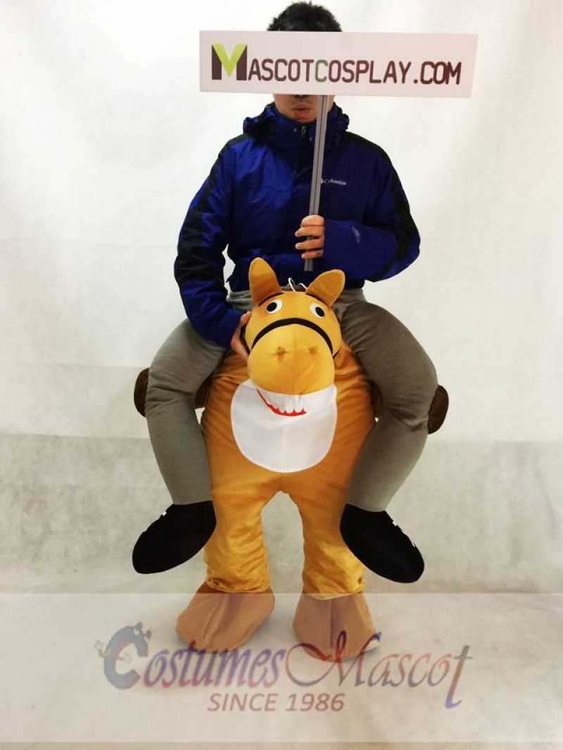 Wild Western Horse Carry Me Piggy Back Mascot Farm Cowboy Costume