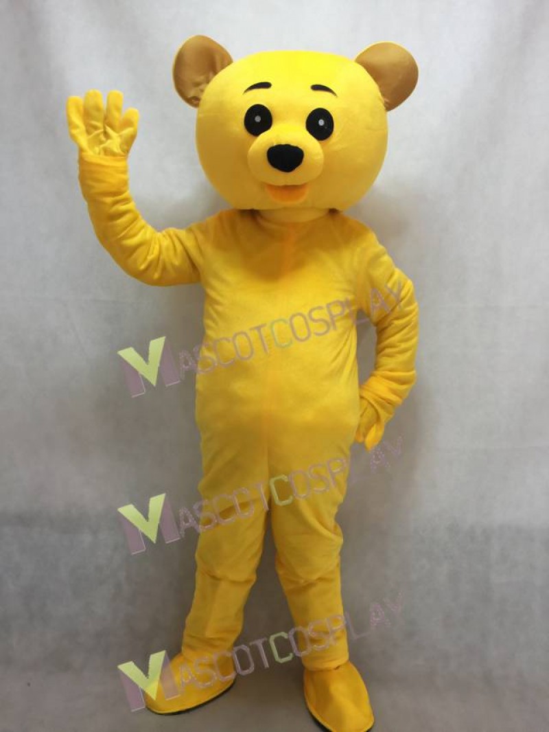 Lovely Yellow Teddy Bear Mascot Costume