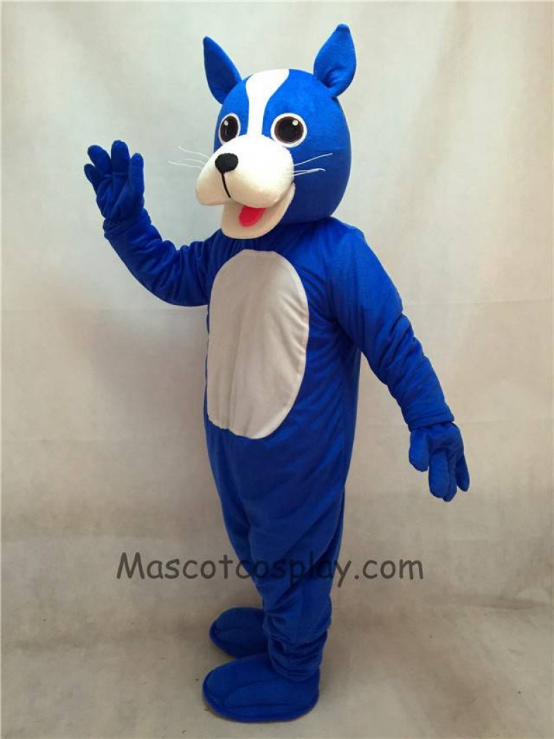 High Quality Adult Blue Dog Mascot Costume