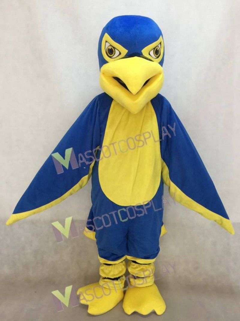 Hot Sale Adorable Realistic New Royal Blue and Yellow Hawk / Falcon Mascot Costume