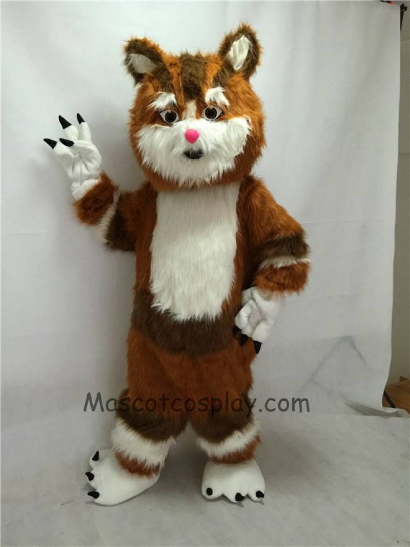 Cute New Brown Cat Mascot Costume