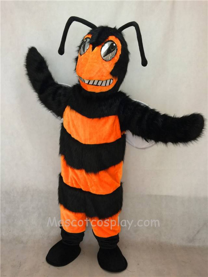 High Quality Adult Orange and Black Bee/Hornet Mascot Costume