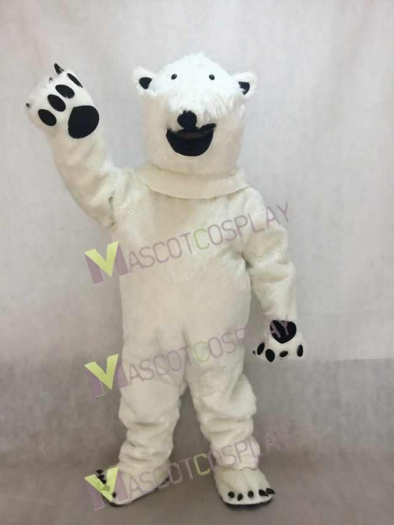 Fierce Polar Bear Adult Mascot Costume