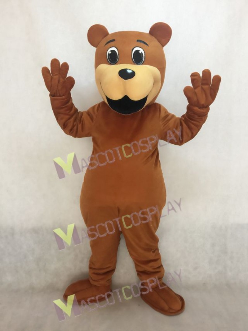 High Quality Realistic New Brown Benny Bear Mascot Costume