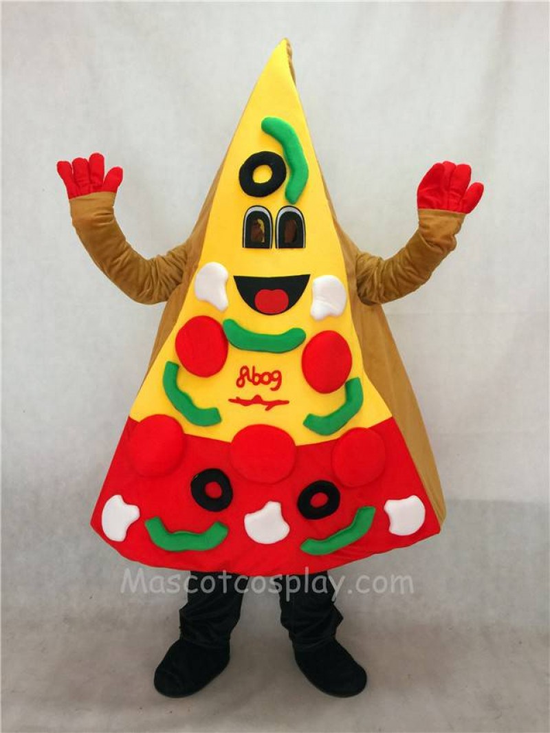High Quality Adult A Slice of Pizza Mascot Costume