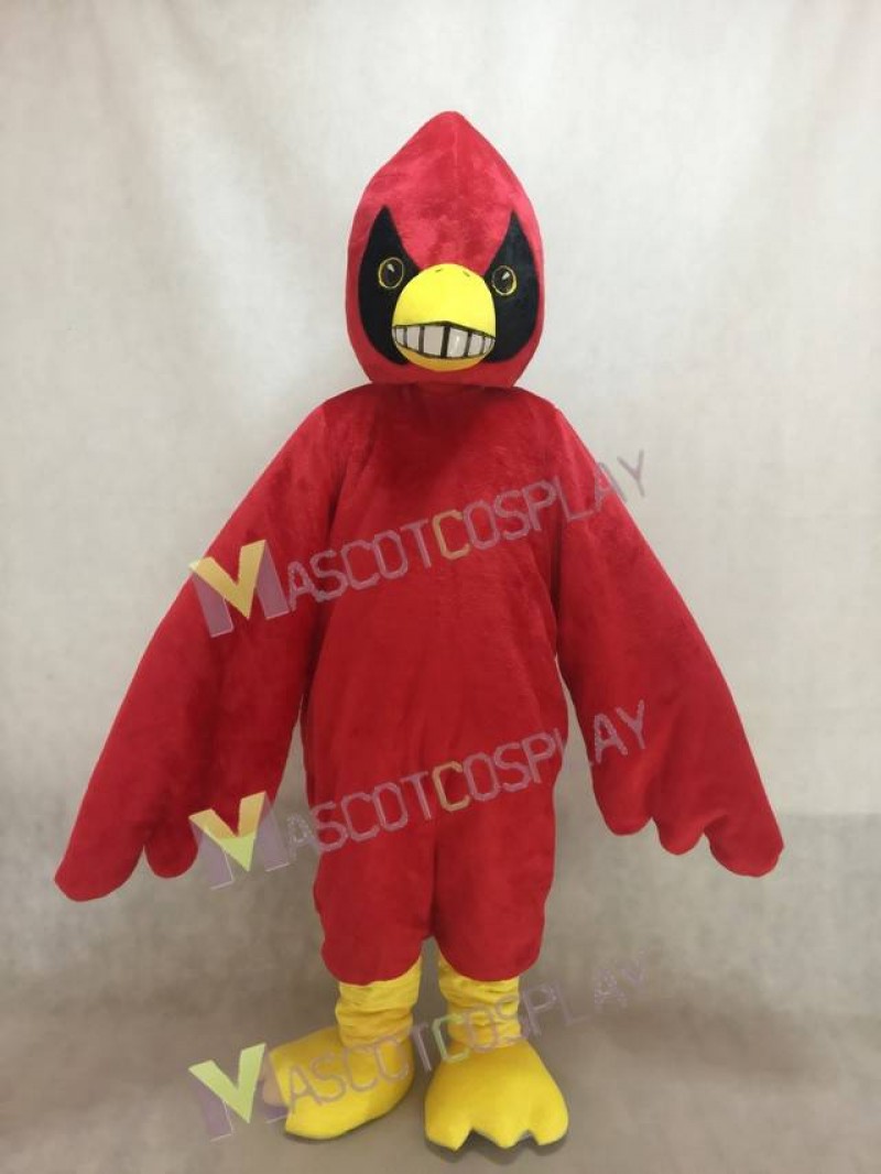 Happy Red Bird Cardinal Mascot Costume